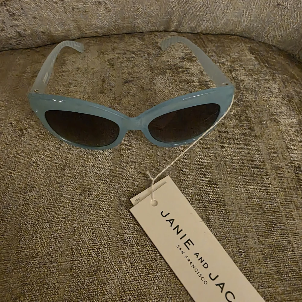 Janie and Jack Blue Striped Kids Sunglasses